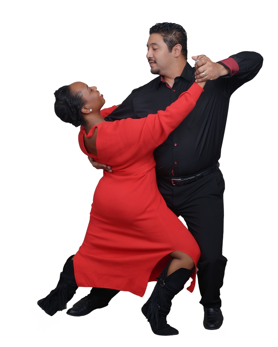 Country Couple Dancing together in Tango Pose